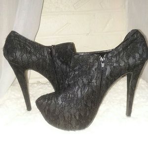 Platform Heel Booties